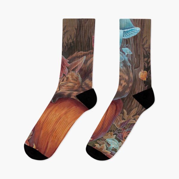 Item preview, Cat Nap - Fall Forest designed and sold by lisalaroseart.