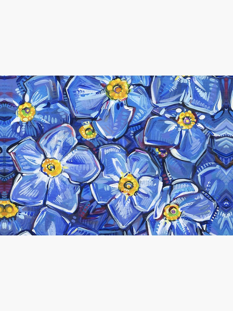 Forget-me-not Painting - 2017 by gwennpaints