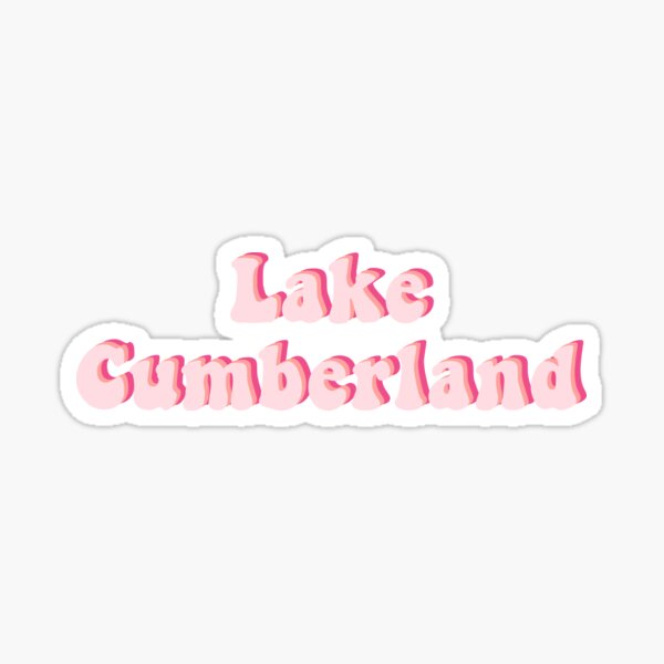 Item preview,  Pink Lake Cumberland Sticker designed and sold by aclaggett.