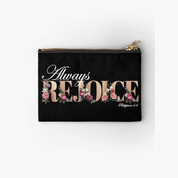 Item preview, Elegant Always Rejoice Bible verse Philippians 4:4 designed and sold by KA DESIGNS.