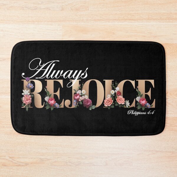 Item preview, Elegant Always Rejoice Bible verse Philippians 4:4 designed and sold by KA DESIGNS.