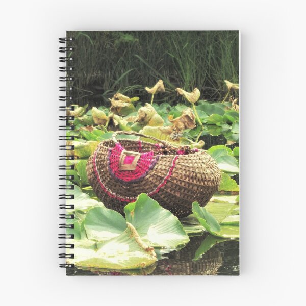 Item preview, PINK Basket Weaving with Lily Pads designed and sold by WeepingGrove.