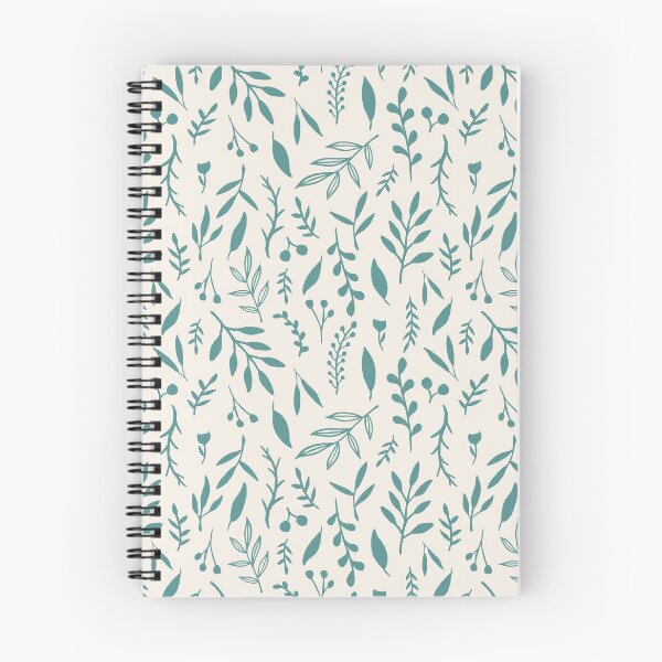 Item preview, Teal Falling Leaves Pattern designed and sold by Lauren Ullrich.
