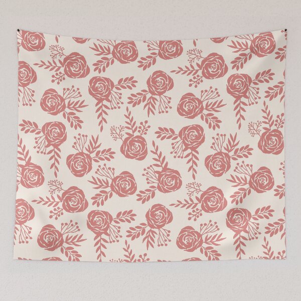 Item preview, Warm Pink Floral Pattern designed and sold by Lauren Ullrich.