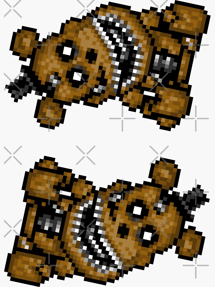 Five Nights at Freddy's 3 - Pixel art - Phantom Freddy | Sticker