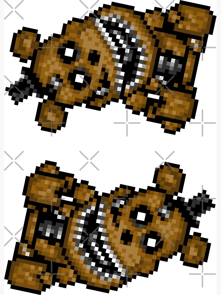 Five Nights at Freddys 4 - Nightmare Freddy - Pixel art Magnet for Sale by  GEEKsomniac