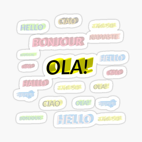 Sticker Ola Redbubble