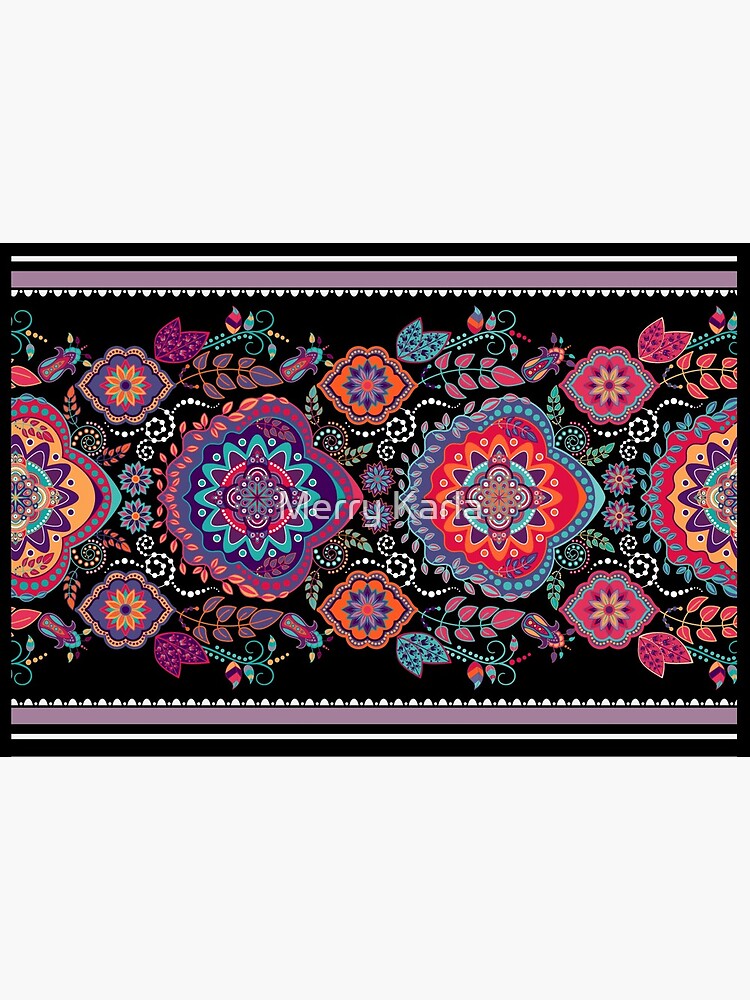Art mandala design Bless International Indian Hippie Bohemian paint by AmimodT