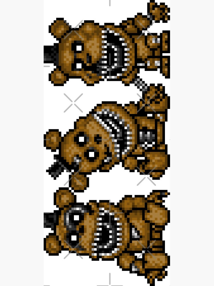 Five Nights at Freddys 4 - Nightmare Freddy - Pixel art Magnet for Sale by  GEEKsomniac