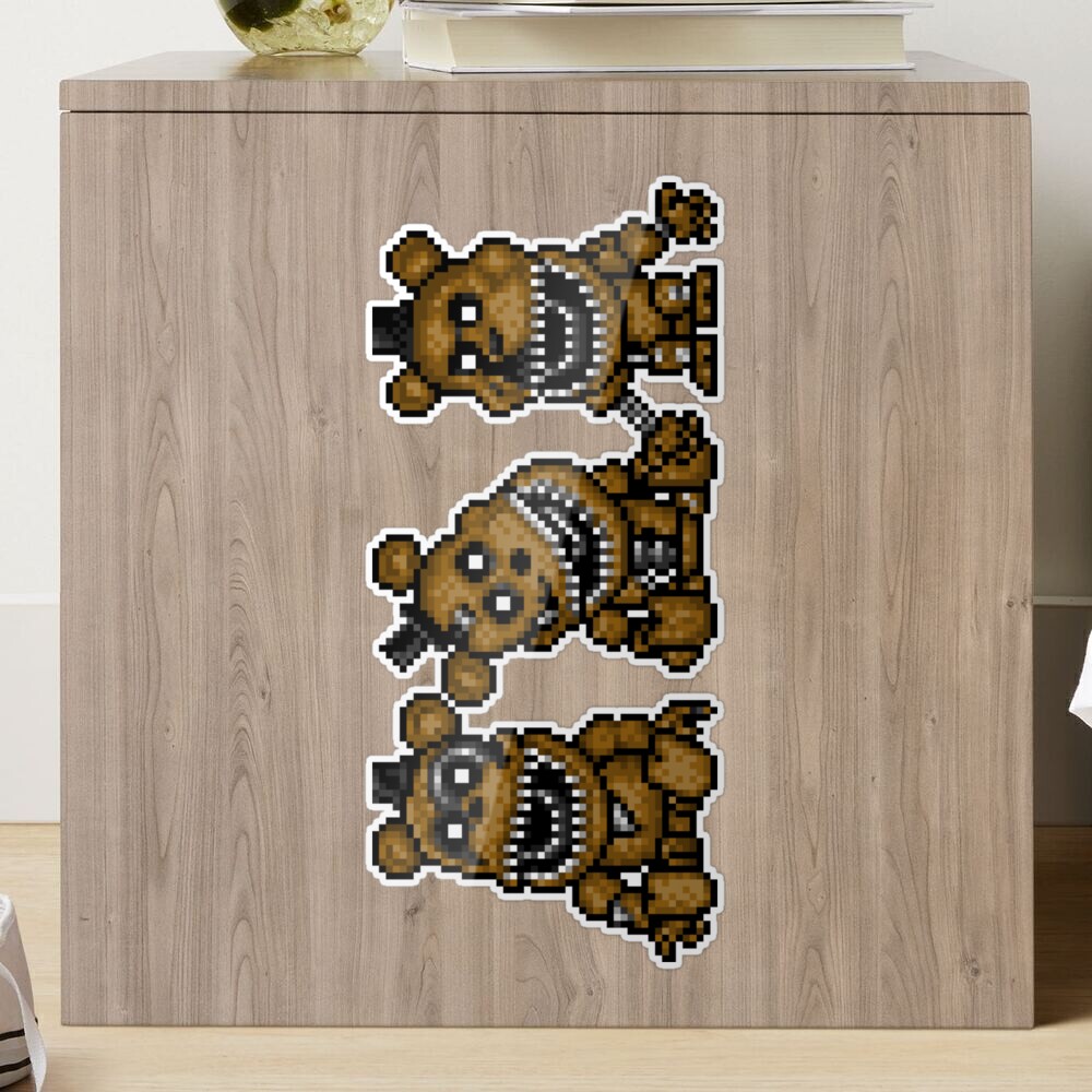 Five Nights at Freddys 4 - Nightmare Fredbear - Pixel art Sticker for Sale  by GEEKsomniac