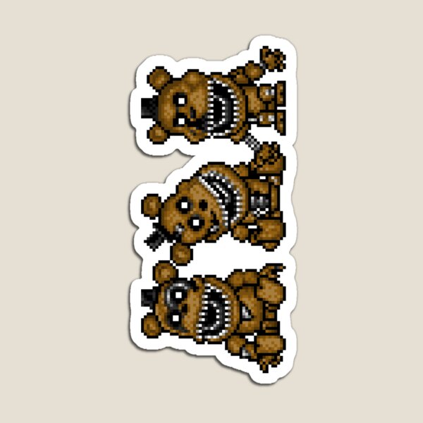 Five Nights at Freddys 4 - Nightmare Freddy - Pixel art Magnet for Sale by  GEEKsomniac