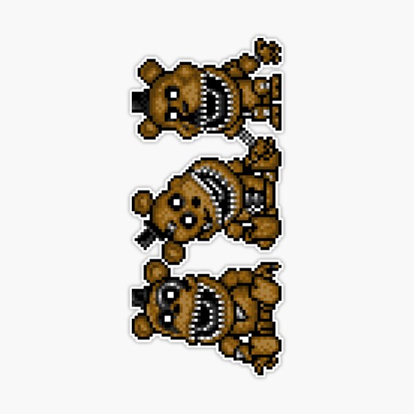 Five Nights at Freddys 4 - Mini Freddy - Pixel art Postcard for