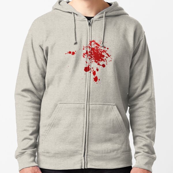 blood splatter hoodie