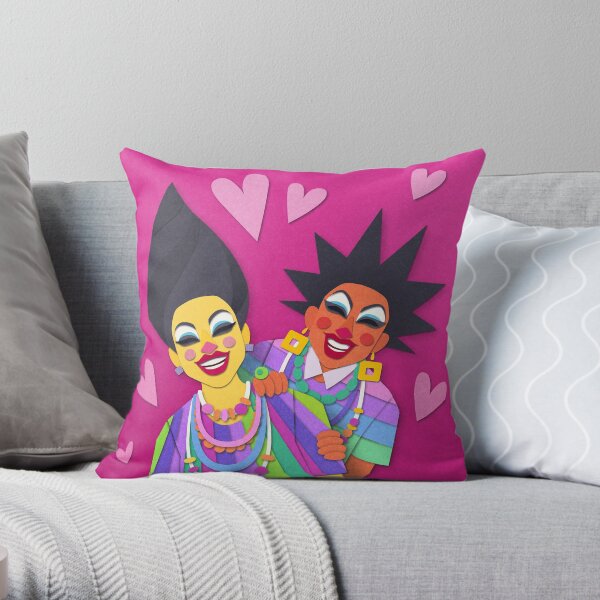 Crystal & Opal Throw Pillow