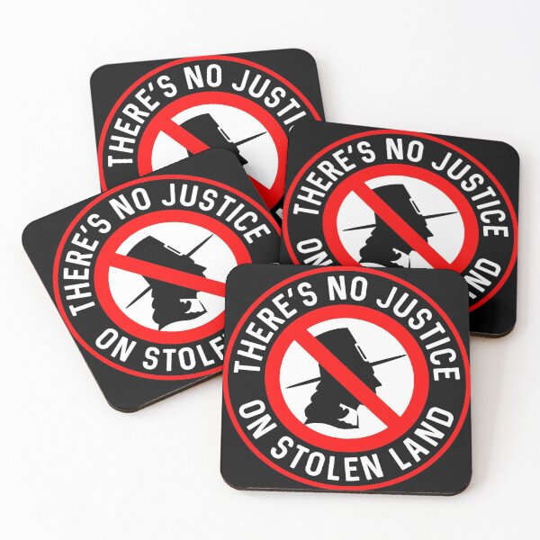 Item preview, There’s No Justice On Stolen Land designed and sold by Anarcha-Maenad.