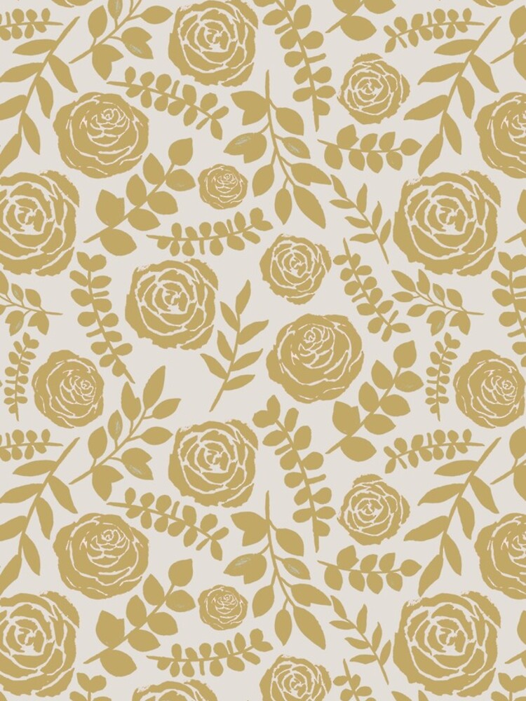 Thumbnail 4 of 4, iPhone Case, Gold Ink Floral Pattern designed and sold by Laurenullrich.