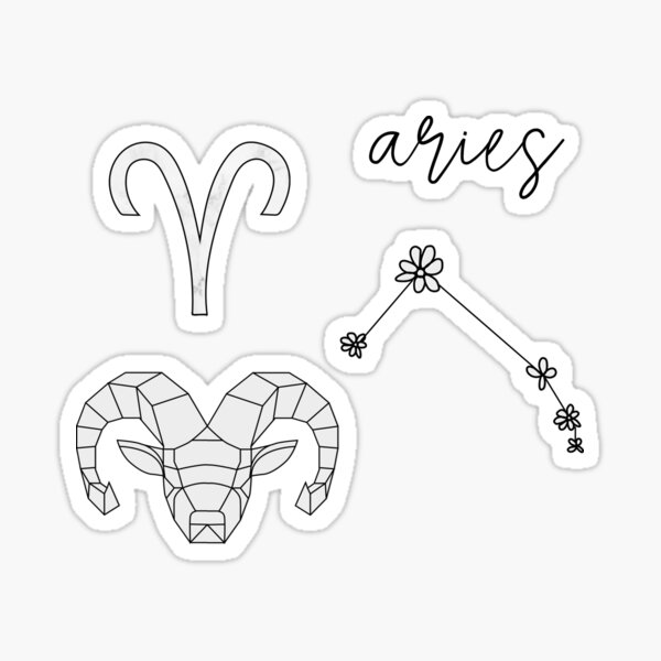 Paper And Party Supplies Stickers Labels And Tags Aries Sticker Lot Aries Stickers Aries Laptop 6580