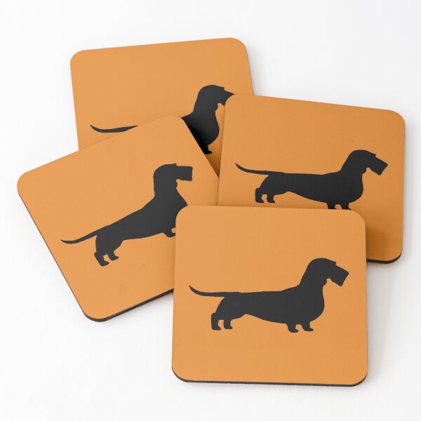 Item preview, Wirehaired Dachshund Silhouette(s) designed and sold by Jenn Inashvili.