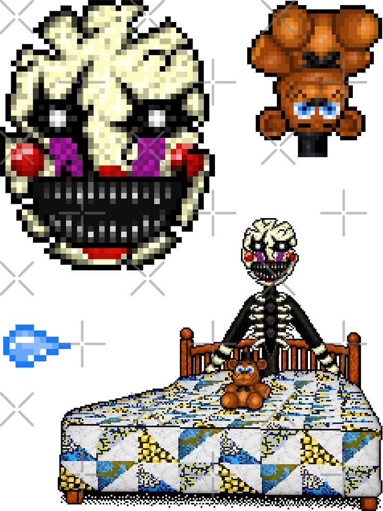 Five Nights at Freddys 4 - Nightmare Freddy - Pixel art Magnet for Sale by  GEEKsomniac