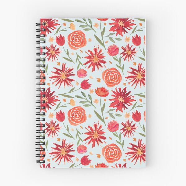 Item preview, Red Flower Burst Pattern designed and sold by Lauren Ullrich.