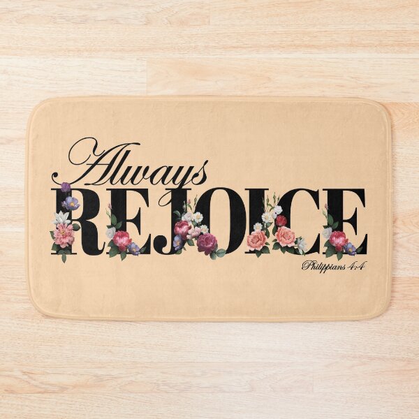 Item preview,  Always Rejoice Bible verse Floral Font designed and sold by KA DESIGNS.
