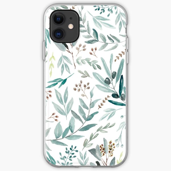 Eucalyptus Pattern iPhone Soft Case