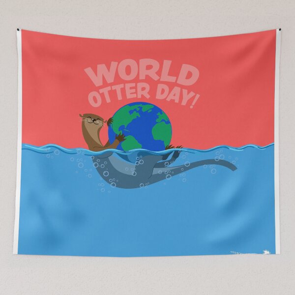 Item preview, World Otter Day designed and sold by Peppermint Narwhal.