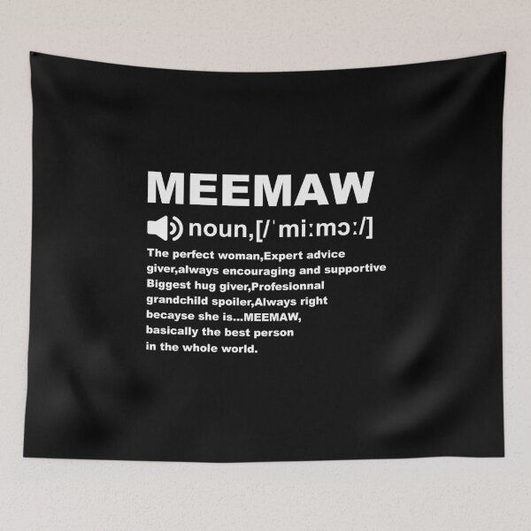Item preview, meemaw definition grandma gift designed and sold by thehafdesigner.