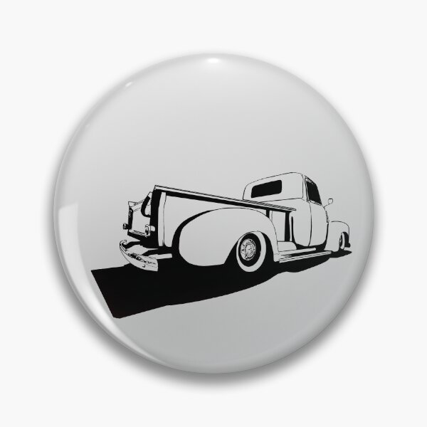 Artikelvorschau, Chevy 3100 Pickup 2 - stilisiertes Schwarz auf hellem Hintergrund entworfen und verkauft von mal-photography.