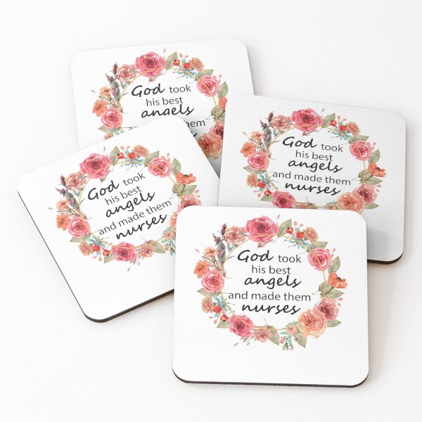 Item preview, God Took His Best Angels and Made Them Nurses - Mom Nurses Gift  - Gift for nurse designed and sold by aminosile.