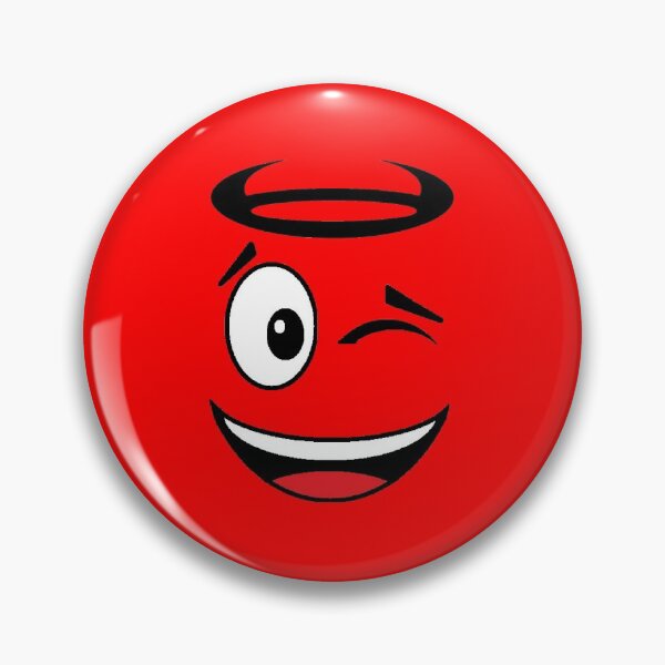 Item preview, Winky face with halo horns, angel and devil designed and sold by nopemom.