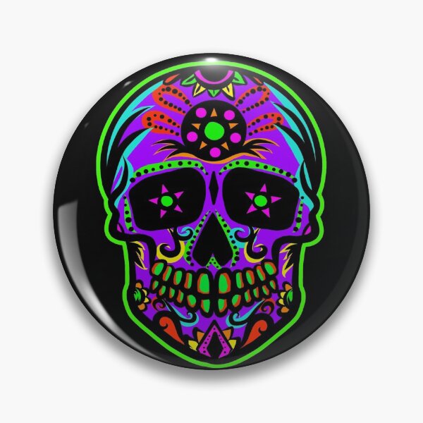 Item preview, Candy Skull Colored T-shirt designed and sold by digiorgio80.