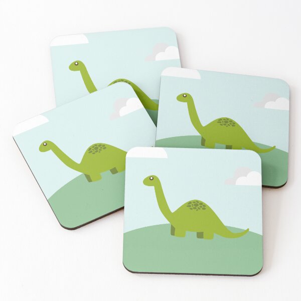 Item preview, Green Cute Cartoon Dinosaur designed and sold by Ninjakandy.