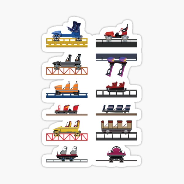 Hersheypark Coaster Cars Design Sticker