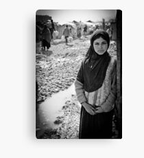 Afghan Refugee Girl 3 Canvas Print