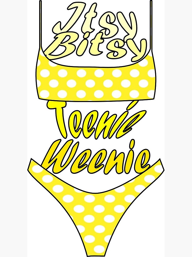 Itsy bitsy teenie weenie yellow polka dot bikini