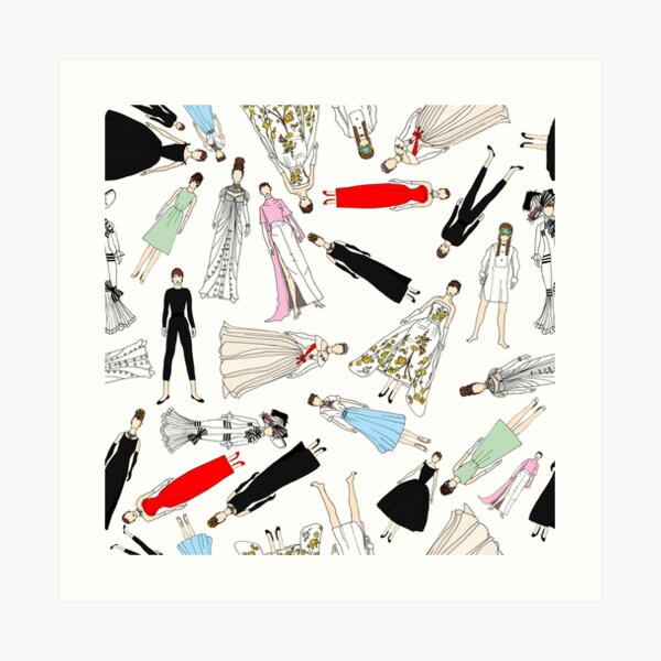 Audrey Scattered Art Print
