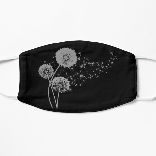Dandelion Wishes on Black Mask