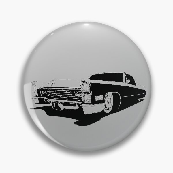 Item preview, 1967 Cadillac Coupe Deville - stylized black on light background  designed and sold by mal-photography.