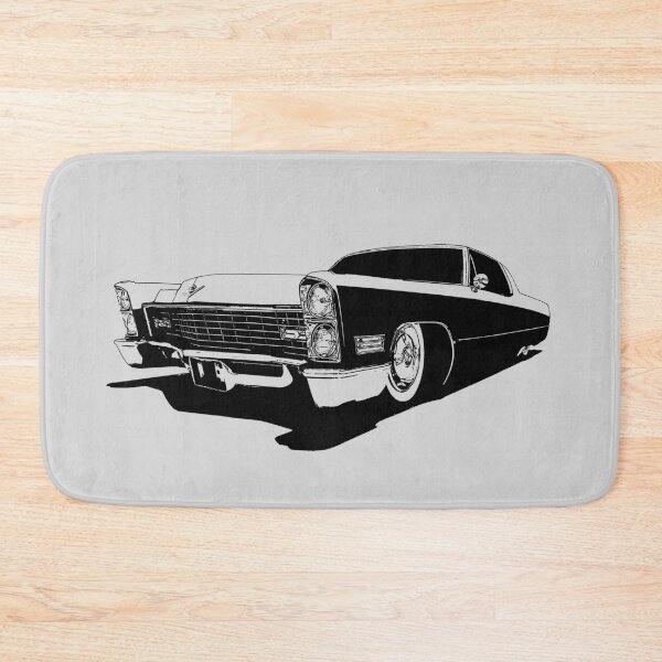 Item preview, 1967 Cadillac Coupe Deville - stylized black on light background  designed and sold by mal-photography.
