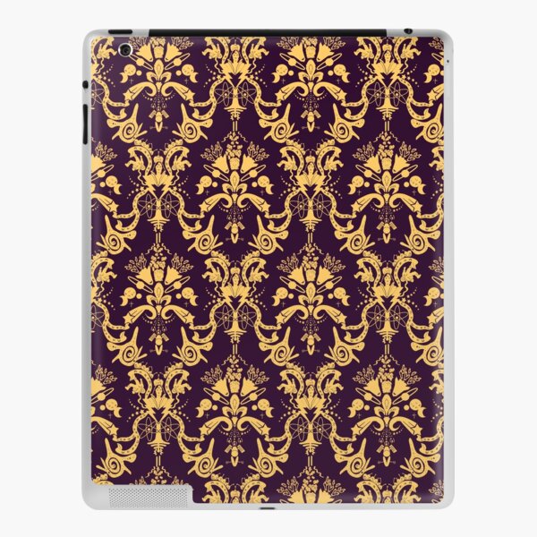 Cosmic Damask Eggplant iPad Skin