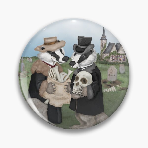 Artikelvorschau, British Badgers Behaving Badly  entworfen und verkauft von Full Frog Moon.