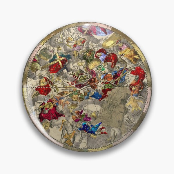 Item preview, Celestial Luxury Gold Edition - Andreas Cellarius Chart Haemisphaerium Posterius designed and sold by Serge Averbukh Art Studio.