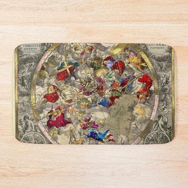 Item preview, Celestial Luxury Gold Edition - Andreas Cellarius Chart Haemisphaerium Posterius designed and sold by Serge Averbukh Art Studio.
