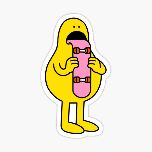 Skateboard Zunge Sticker