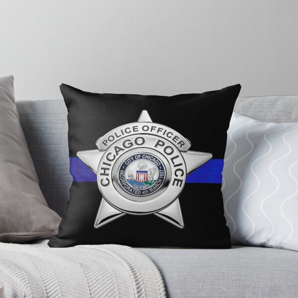 Item preview, Chicago Police Department Badge - CPD Police Officer Star over The Thin Blue Line designed and sold by Serge Averbukh Art Studio.