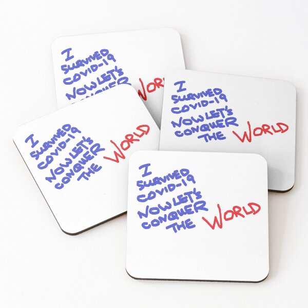 Item preview, COVID-19 SURVIVED NOW LET'S CONQUER THE WORLD designed and sold by CMarketingCo.