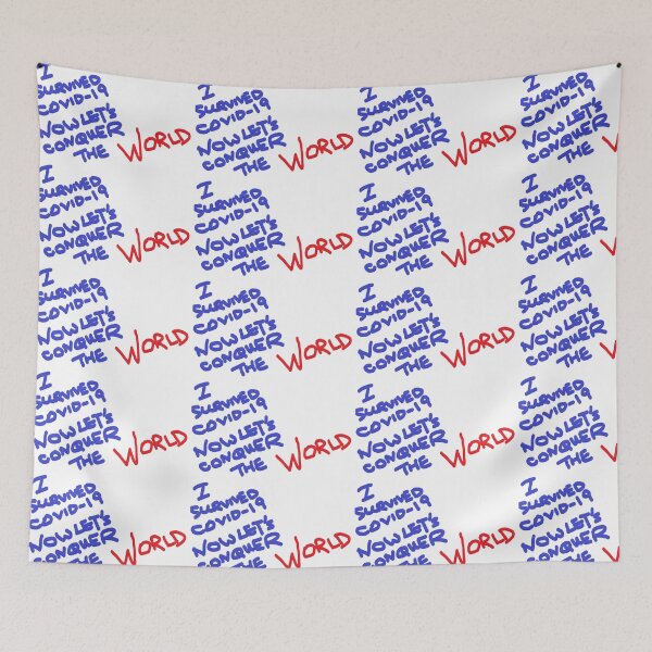 Item preview, COVID-19 SURVIVED NOW LET'S CONQUER THE WORLD designed and sold by CMarketingCo.