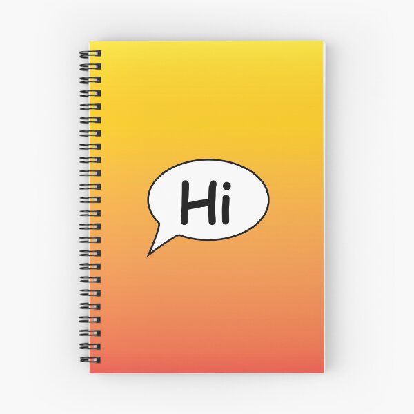 Item preview, Hi Speech Bubble Orange and Yellow designed and sold by Izzy Clarence.