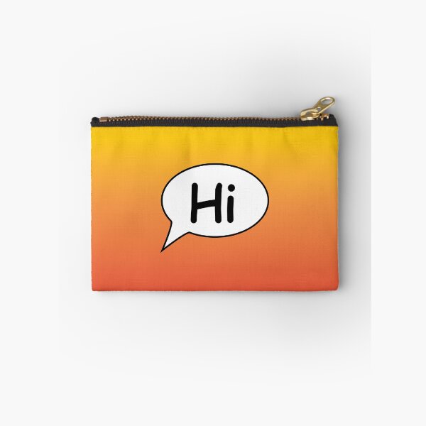 Item preview, Hi Speech Bubble Orange and Yellow designed and sold by Izzy Clarence.